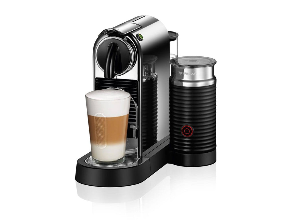 Chrome Espresso Machine with Milk D4254