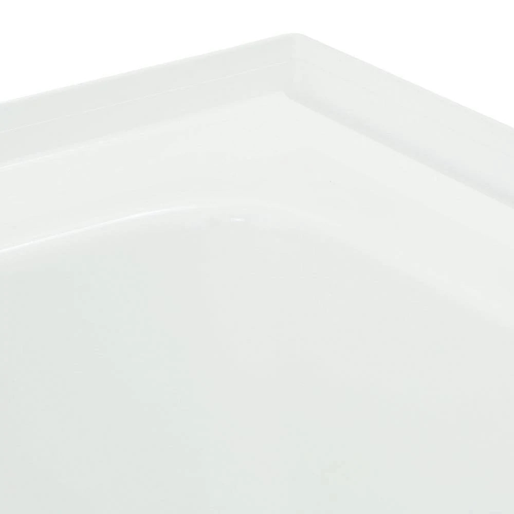 White 5 ft. Left Hand Drain Soaking Tub Z590