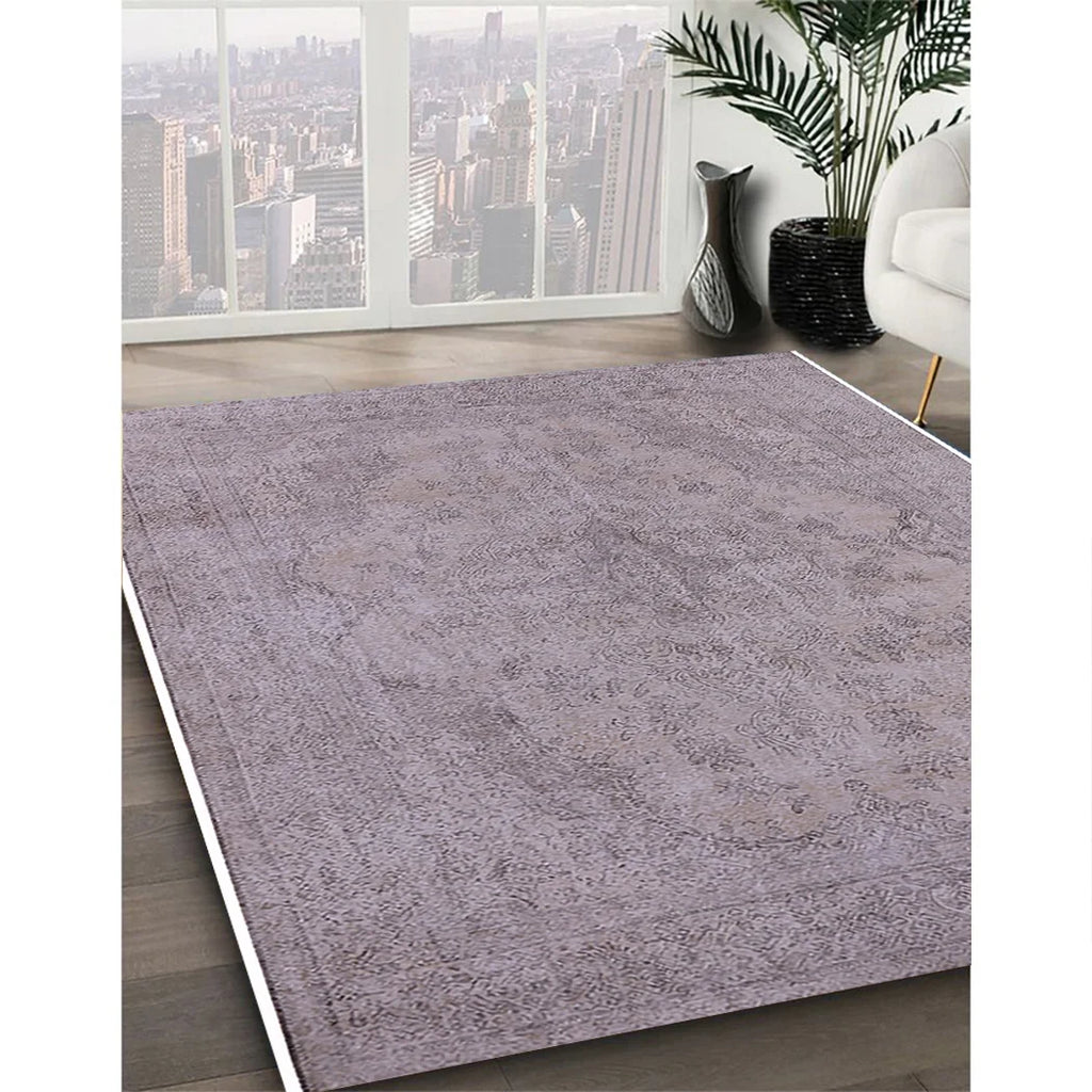 Silver Pink Rectangle Area Rug T702