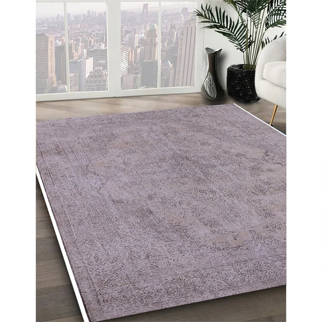Silver Pink Rectangle Area Rug T702