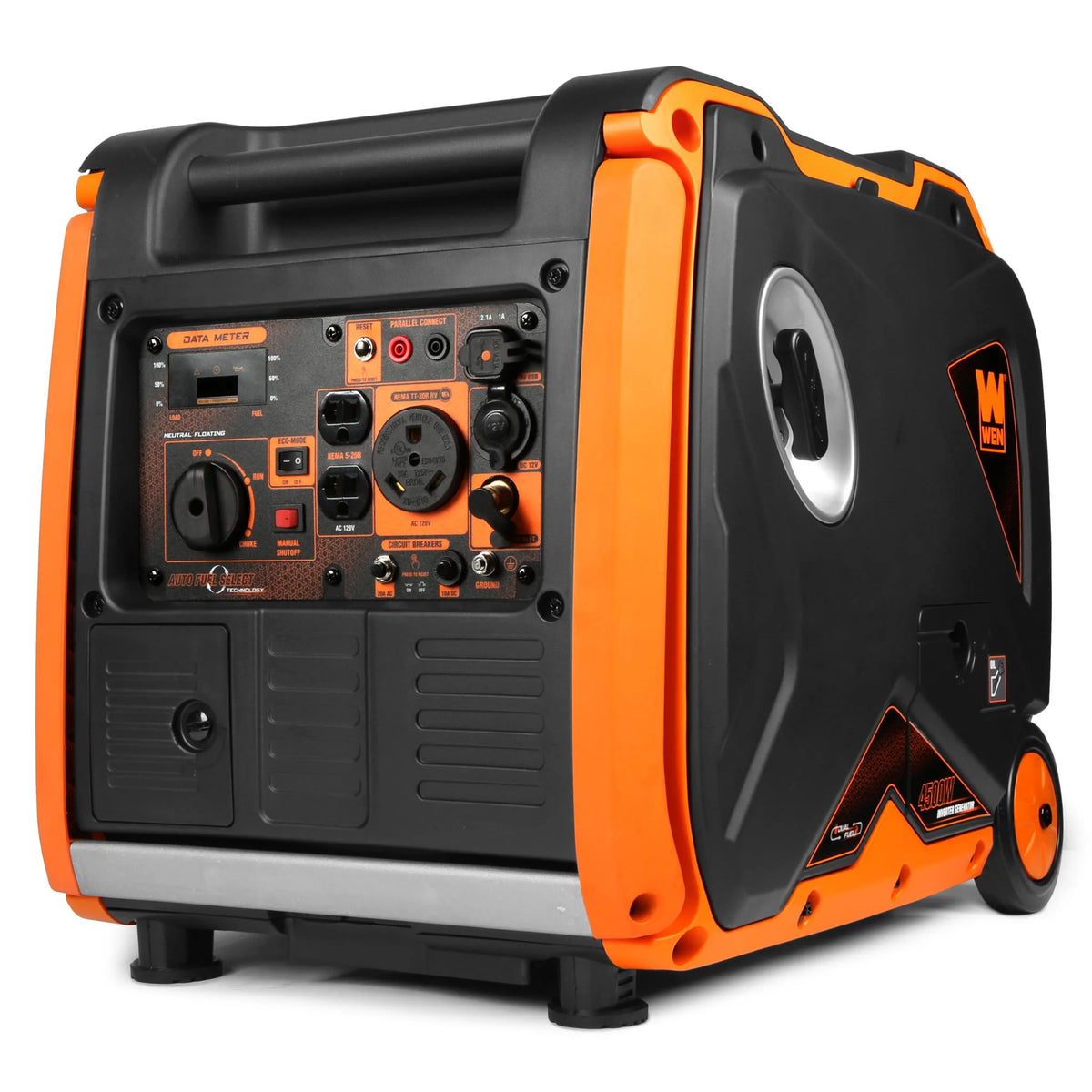 4500-Watt Dual Fuel Portable Inverter Generator with Fuel Shut-Off S9151