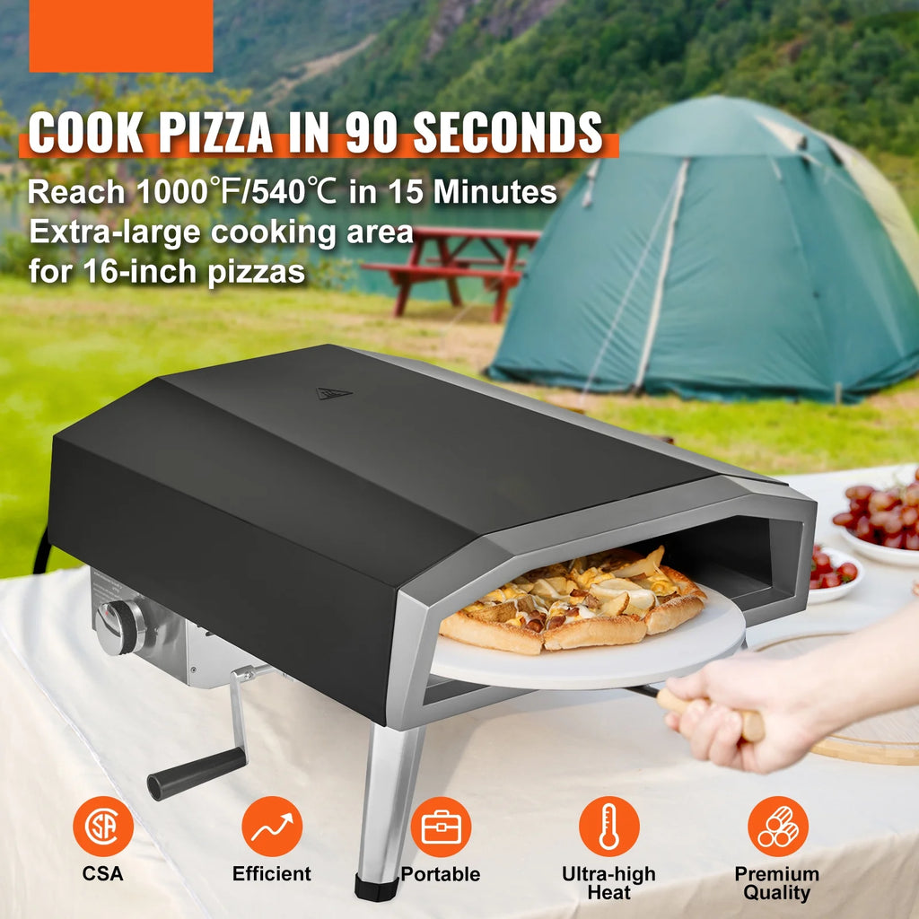 16" Portable Gas Pizza Oven J152729