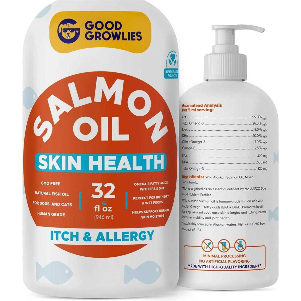 Omega 3 Alaskan Salmon Oil for Dogs S718