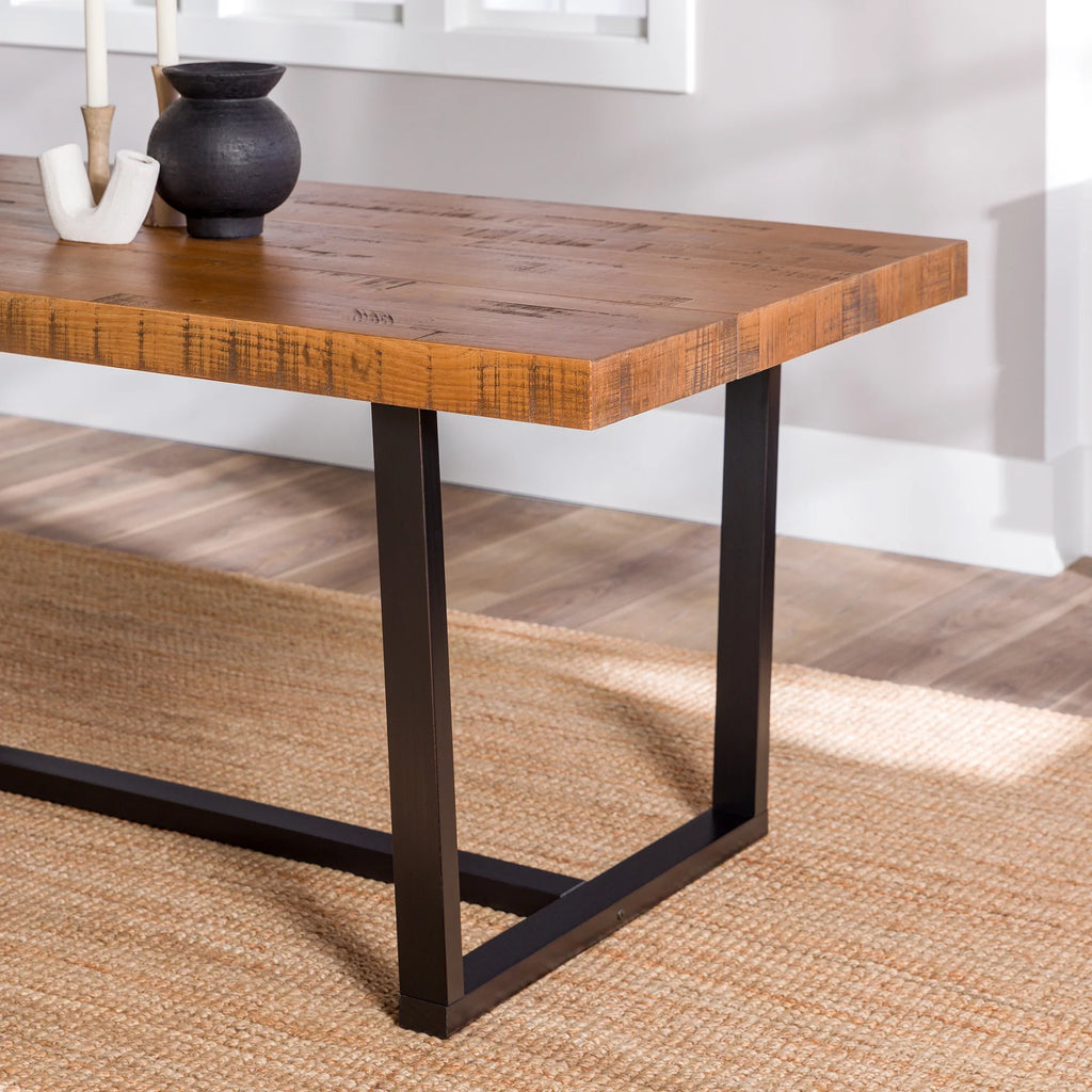 Modern Farmhouse Two-Tone Dining Table E626484