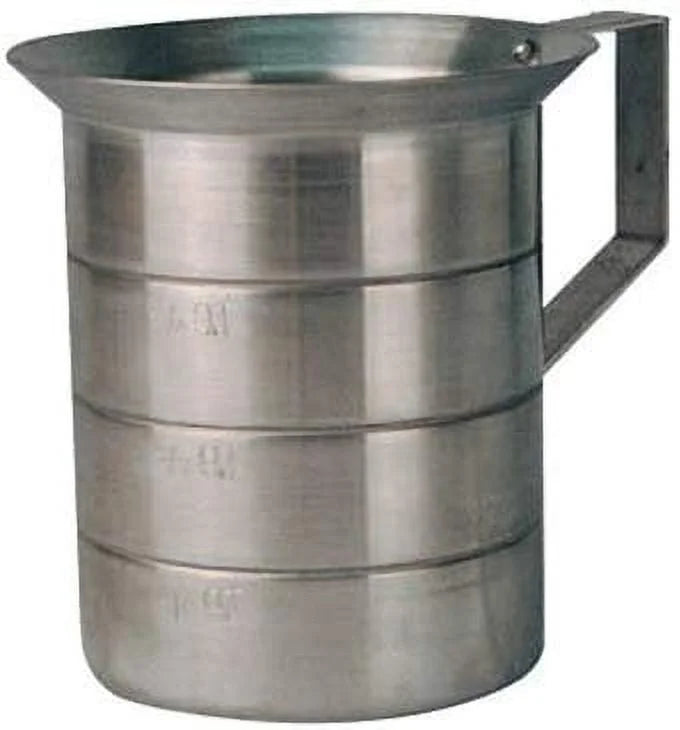 Aluminum Measuring Cup Silver, 4 qt. F8549
