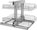 15-Inch Chrome 4 Shelf Slide Out Kitchen Cabinet Organizer L712