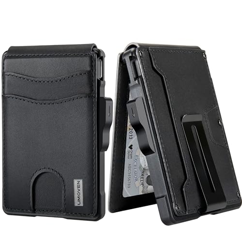 Slim Leather Bifold Wallet with Money Clip M98274