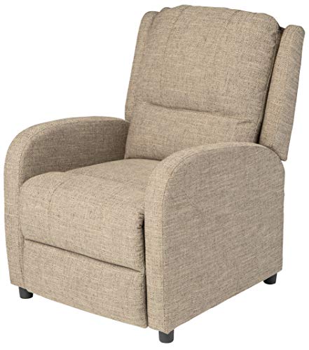 Pushback Recliner, 27.5" W x 37" D x 36.5" H, PolyHyde Upholstery B9359