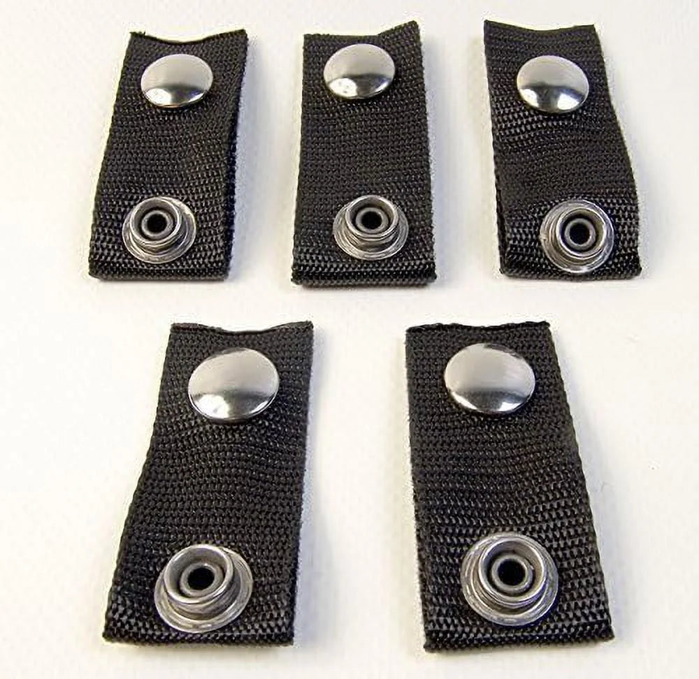 Black 5 Piece Boat Cover Extender Snaps, 1.5 Inch E563993