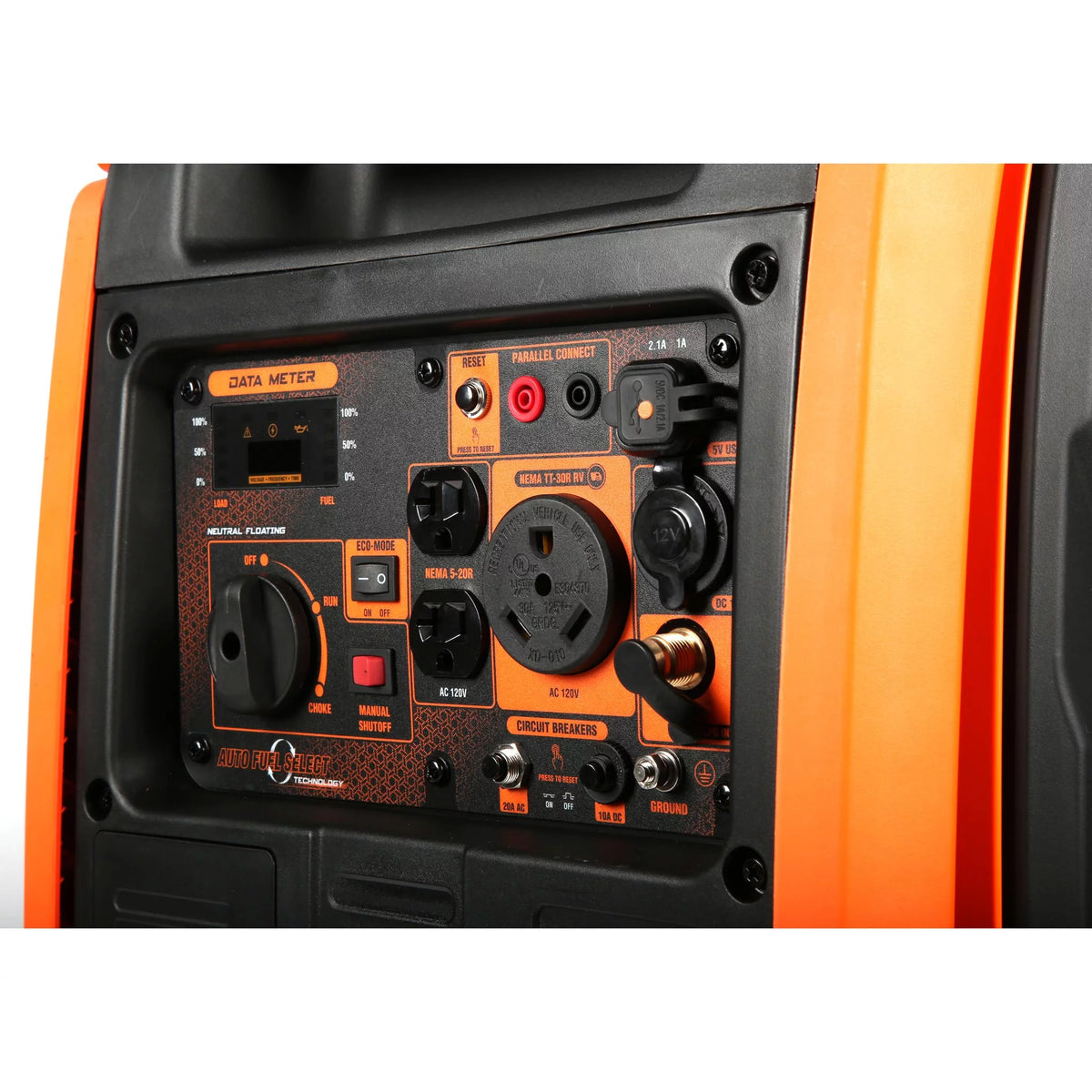 4500-Watt Dual Fuel Portable Inverter Generator with Fuel Shut-Off S9151