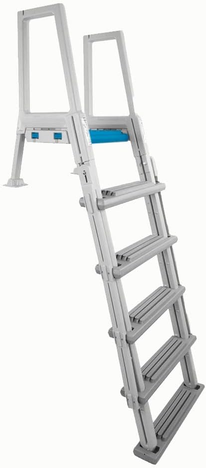 White Frame Above Ground Swimming Pool Step & Ladder A797299