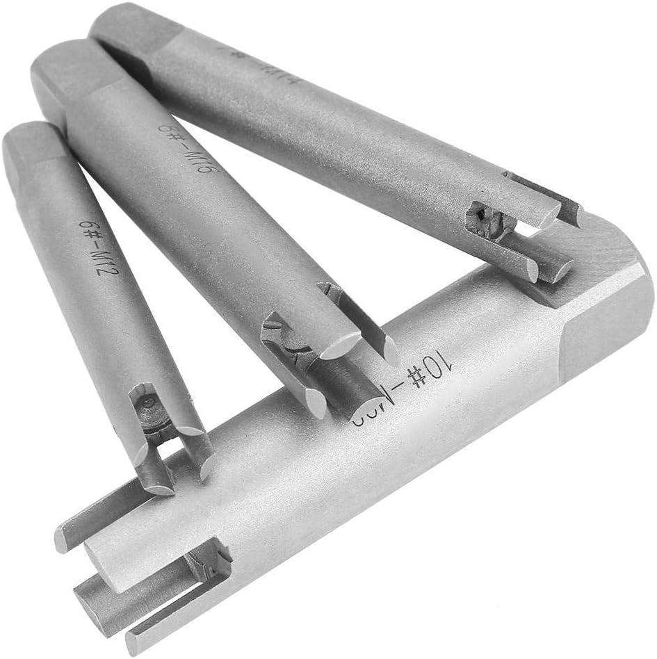 10Pcs High-Speed Steel Screw Tap Extractor Set Z76406