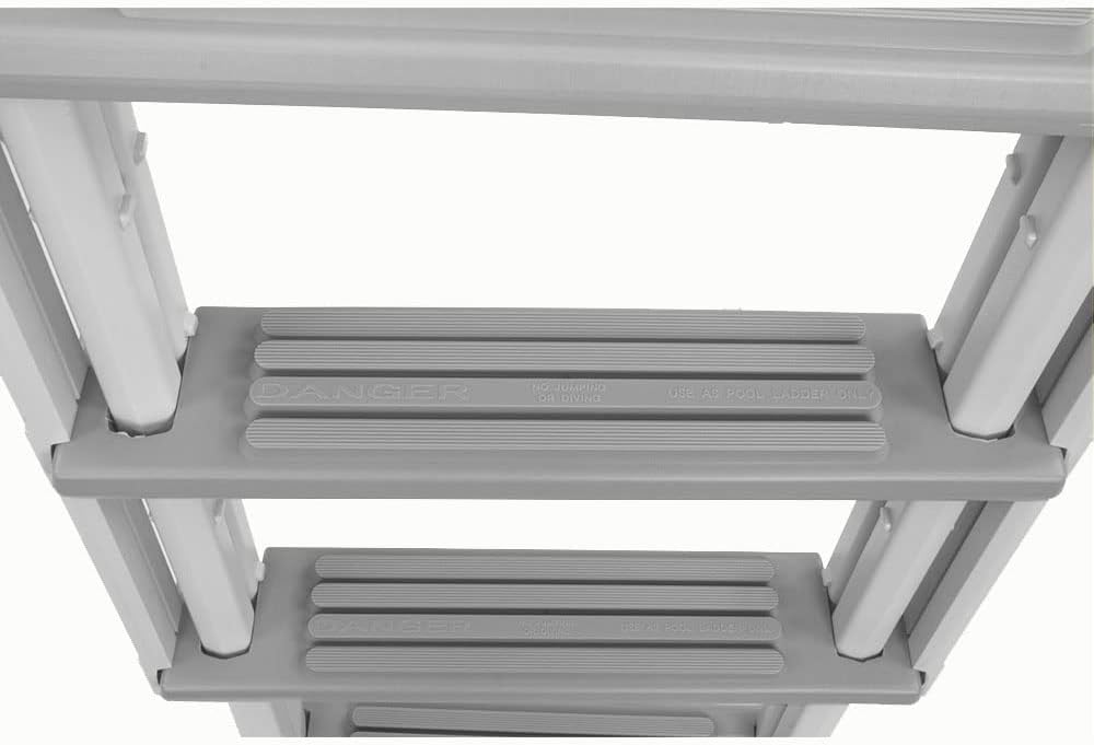 White Frame Above Ground Swimming Pool Step & Ladder A797299