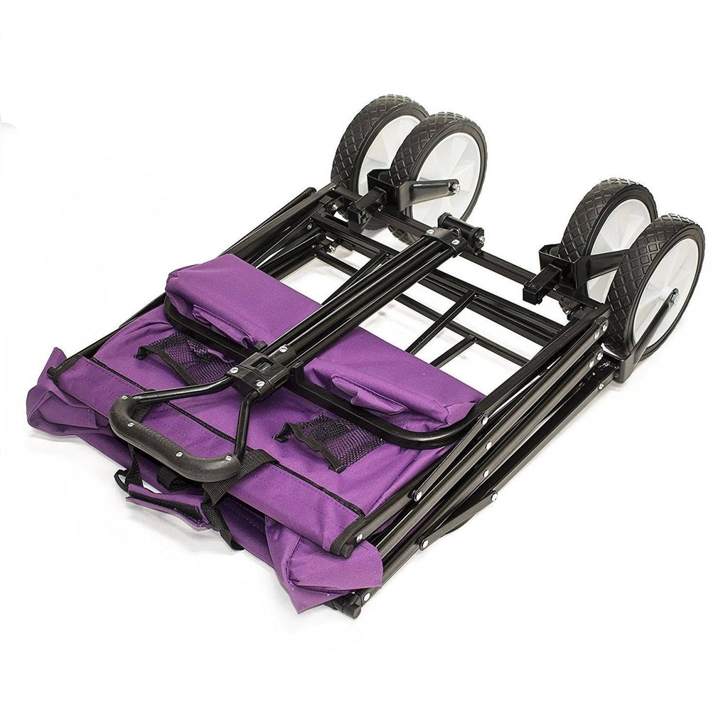 Purple Folding Utility Wagon 150 Pound Capacity I357