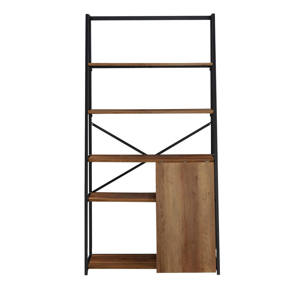 Folding Desk with Bookcase D723003