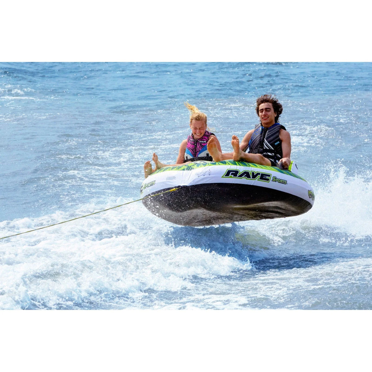 Green Inflatable Towable Tube F2948