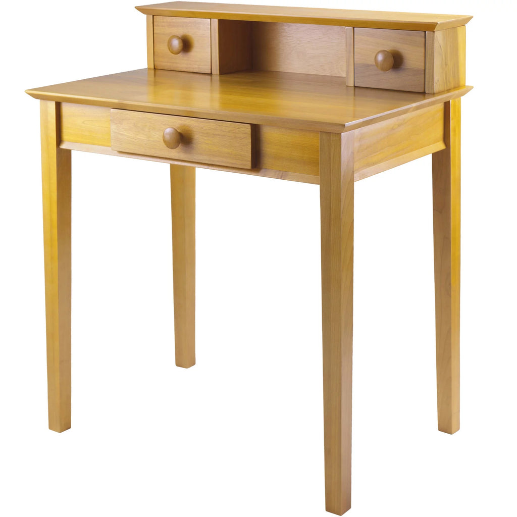 Home Office Desk & Hutch Honey Pine I7507