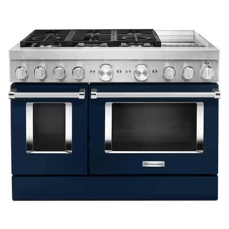 Ink Blue Smart Double Oven Dual Fuel Range with True Convection C901