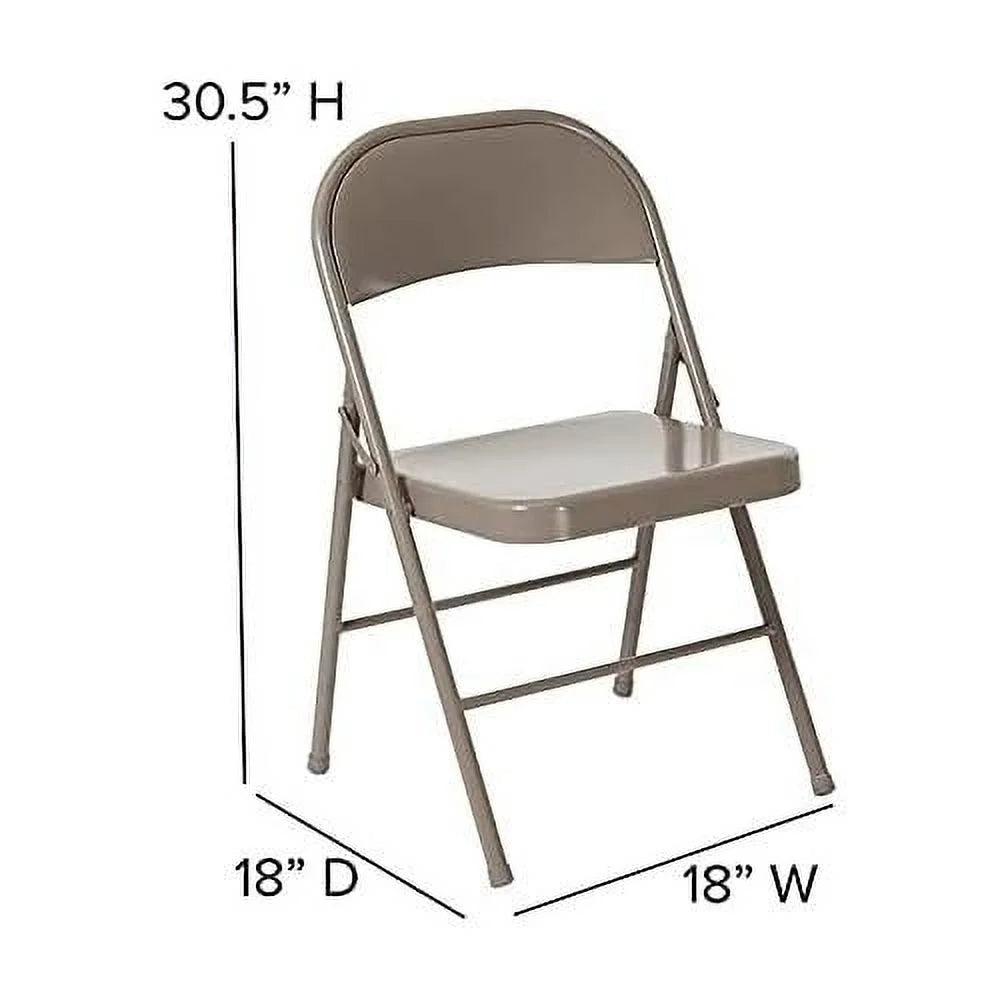 Gray Metal Folding Chair A493