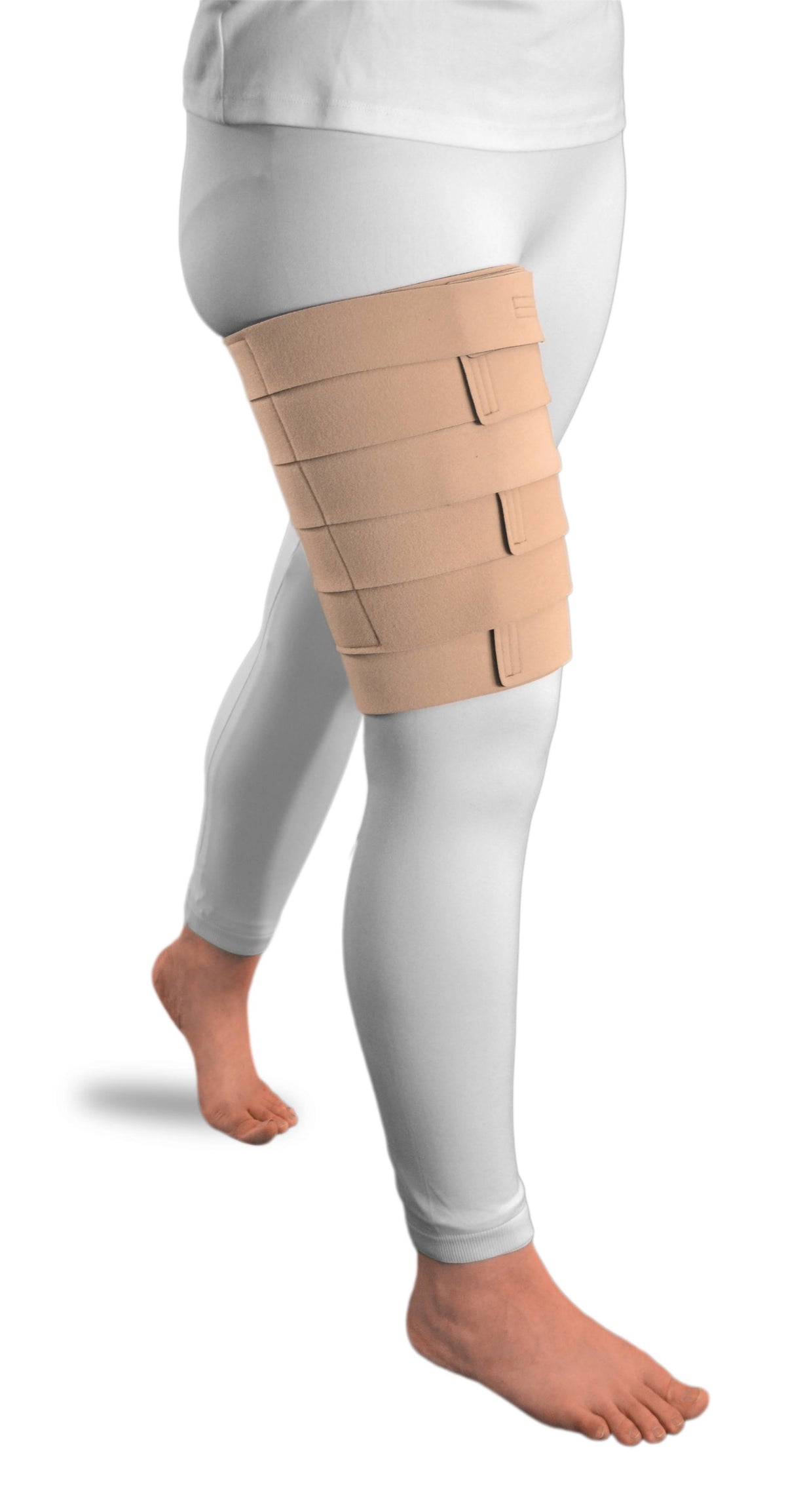 Beige Thigh Compression Wrap X163