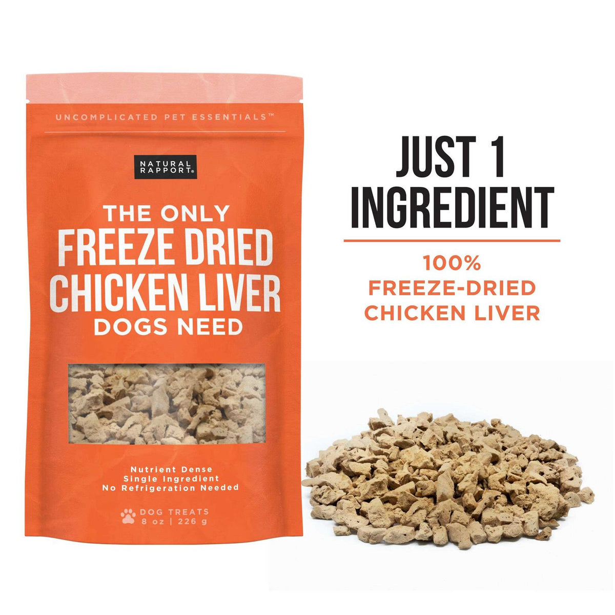 Freeze-Dried Chicken Liver Dog Treats Z43911
