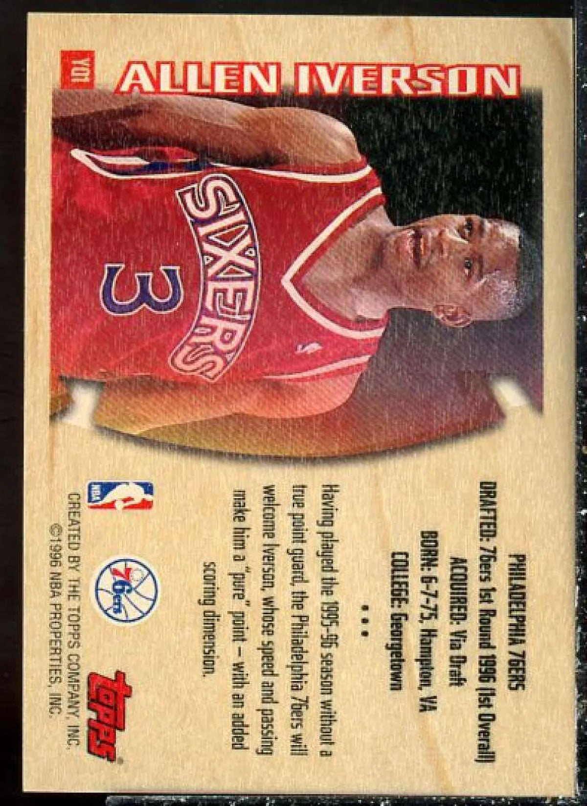 Allen Iverson Card Y6695