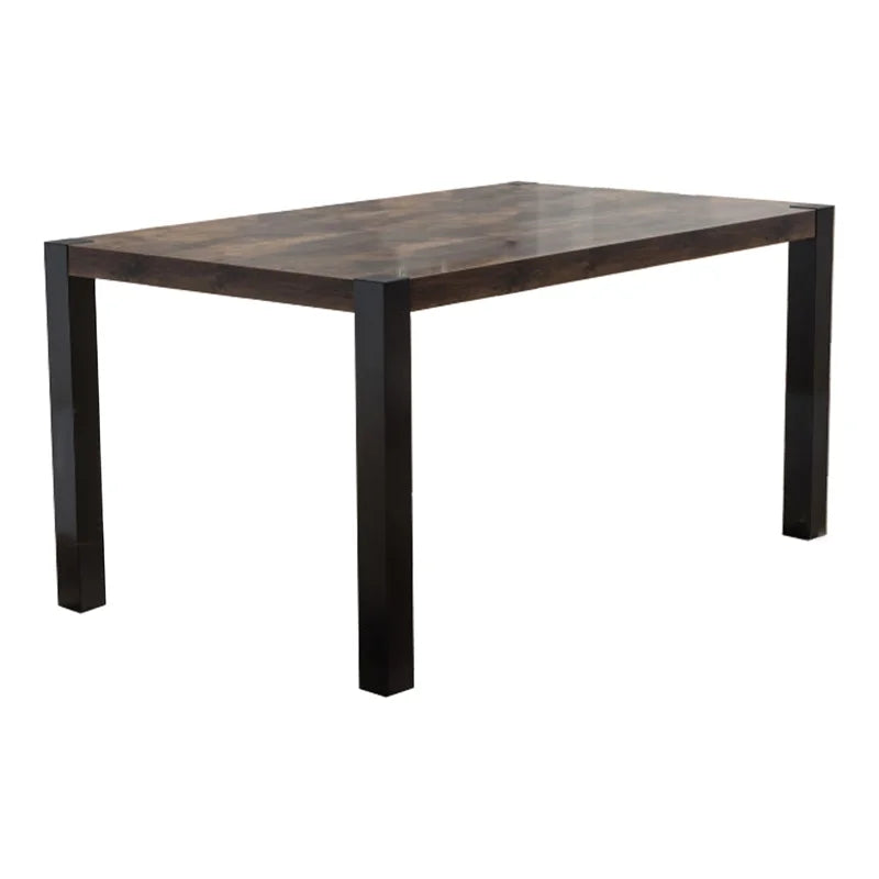 60 Inch Two Tone Dining Table with Block Legs J50782