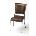 Dark Brown Leather Dining Chair W824