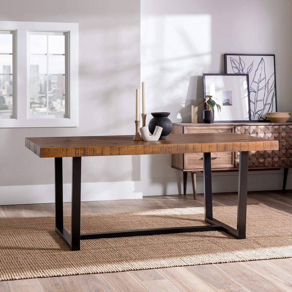 Modern Farmhouse Two-Tone Dining Table E626484