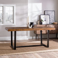 Modern Farmhouse Two-Tone Dining Table E626484