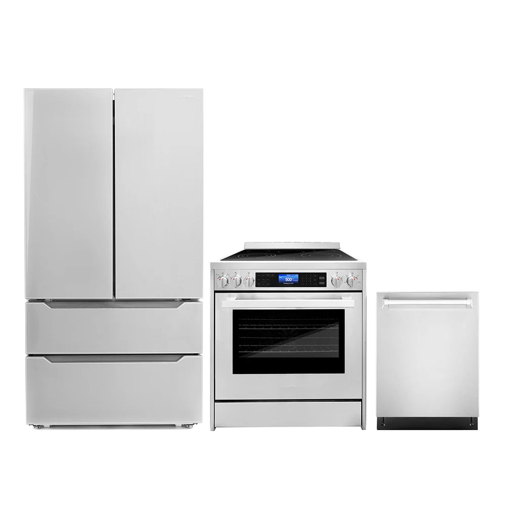 30 Electric Range, Dishwasher and Refrigerator with Ice Maker O735