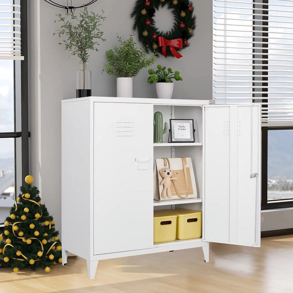 Metal Locker with 2 Doors O1316