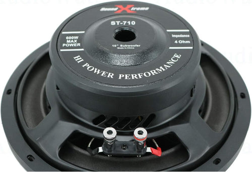 10 Inch 800 Watts Max Power Car Audio Subwoofer Pack of 2 O732501