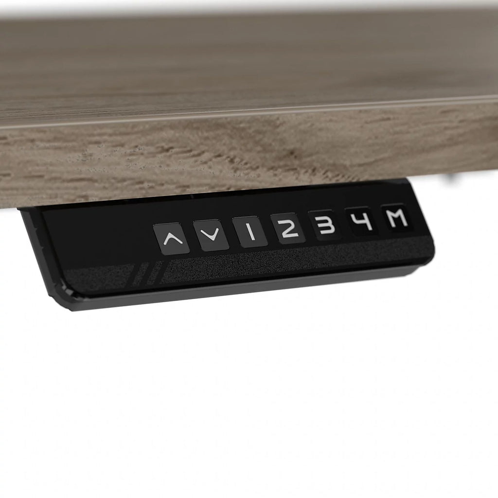 Adjustable Desk in Modern Hickory D487686
