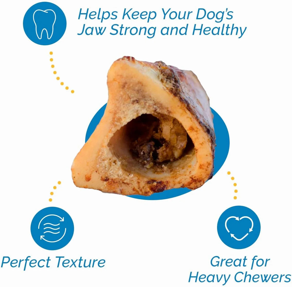 Bone Marrow Chew Bones for Dogs 5-6 inches 6 Count O47236