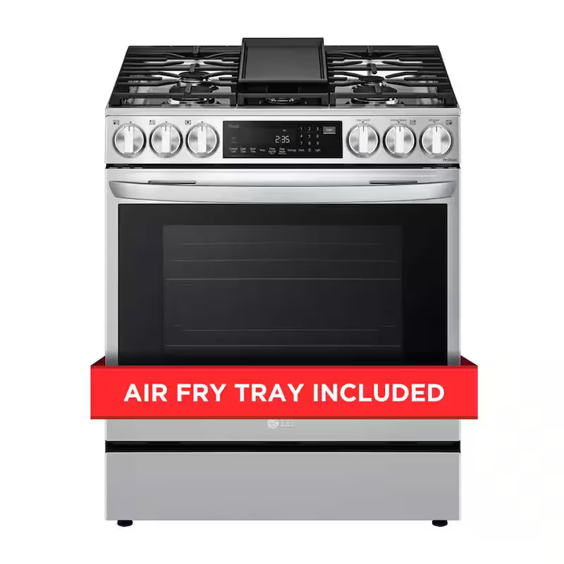 6.3 cu. ft. Slide-in Gas Range with Air Fry in Stainless Steel Y46708