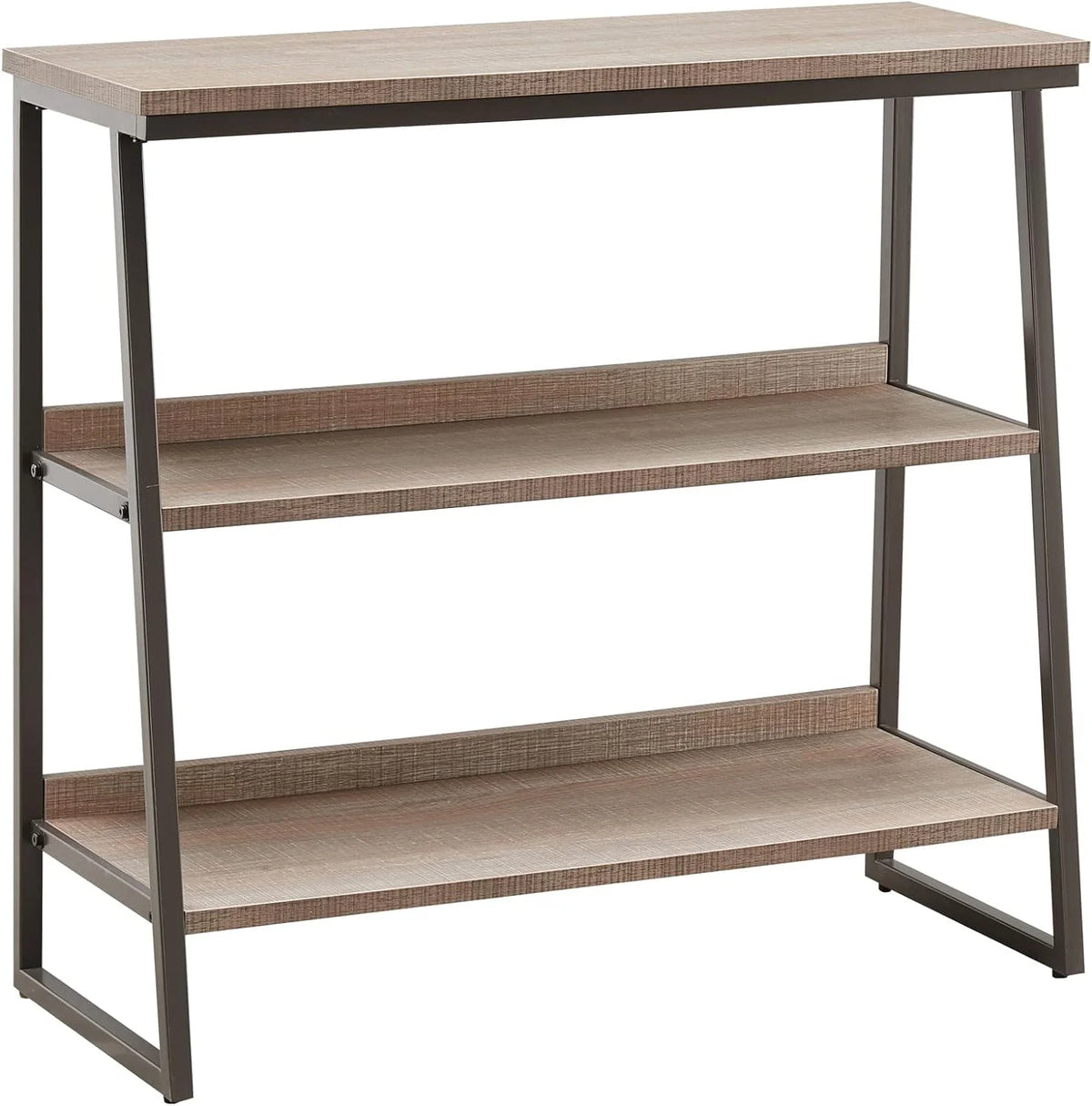 Rustic Oak/Black Shelves And Sides I79621