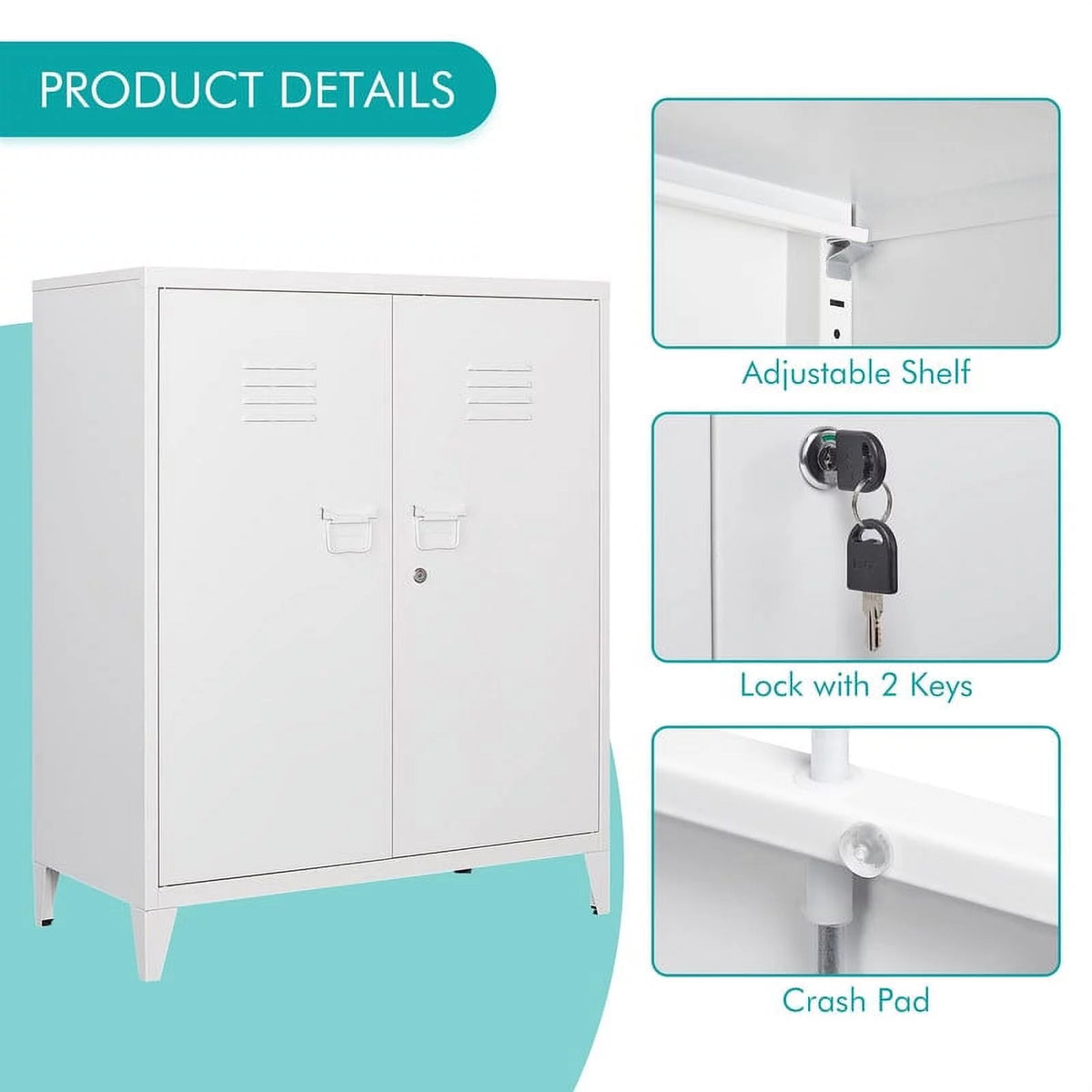 Metal Locker with 2 Doors O1316