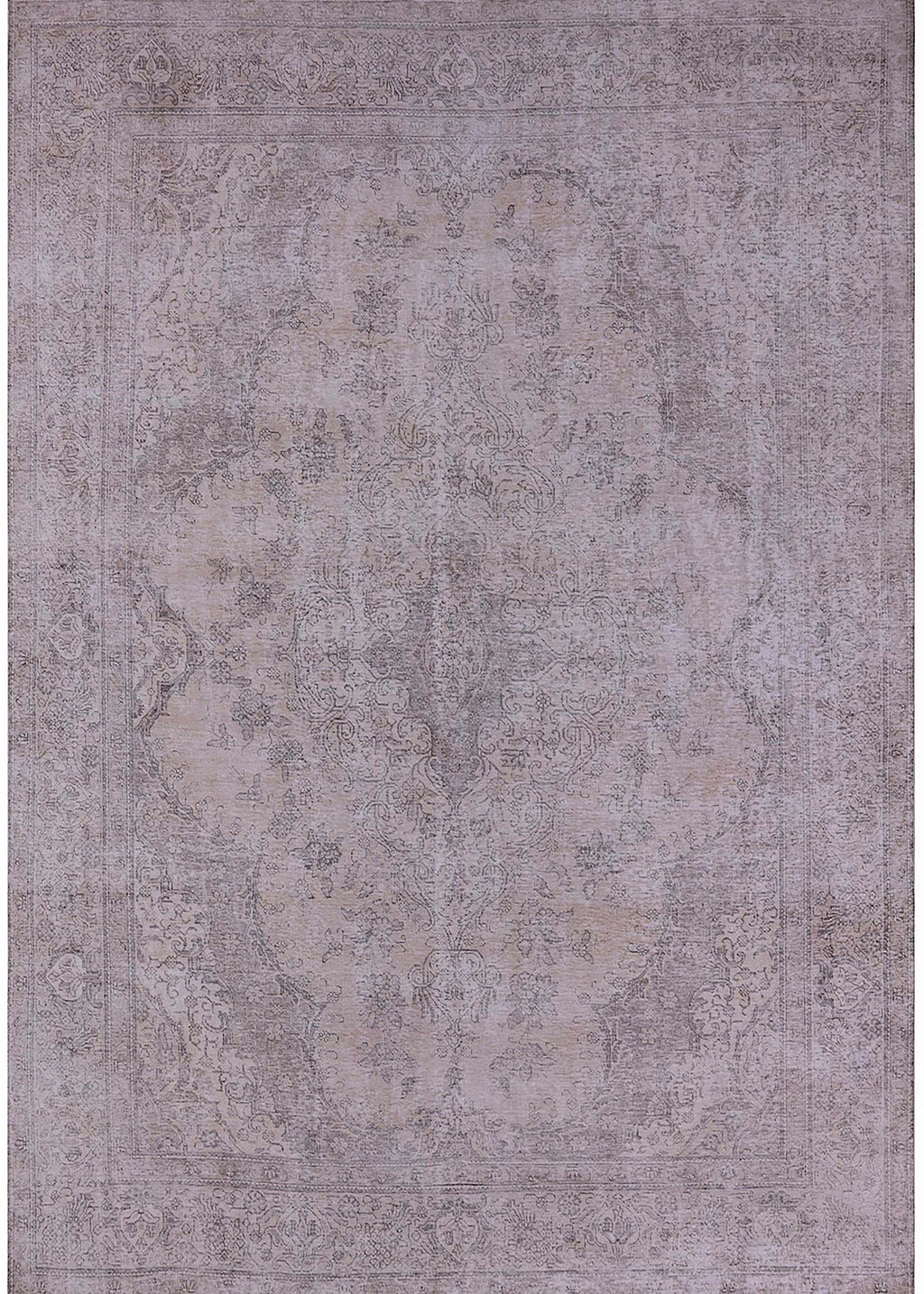 Silver Pink Rectangle Area Rug T702