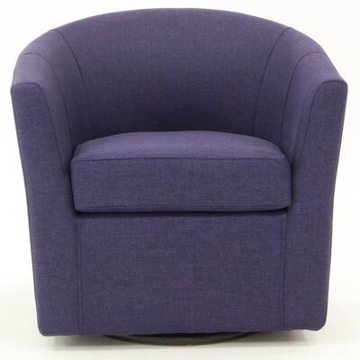 Amethyst Polyester Blend Swivel Barrel Chair D294