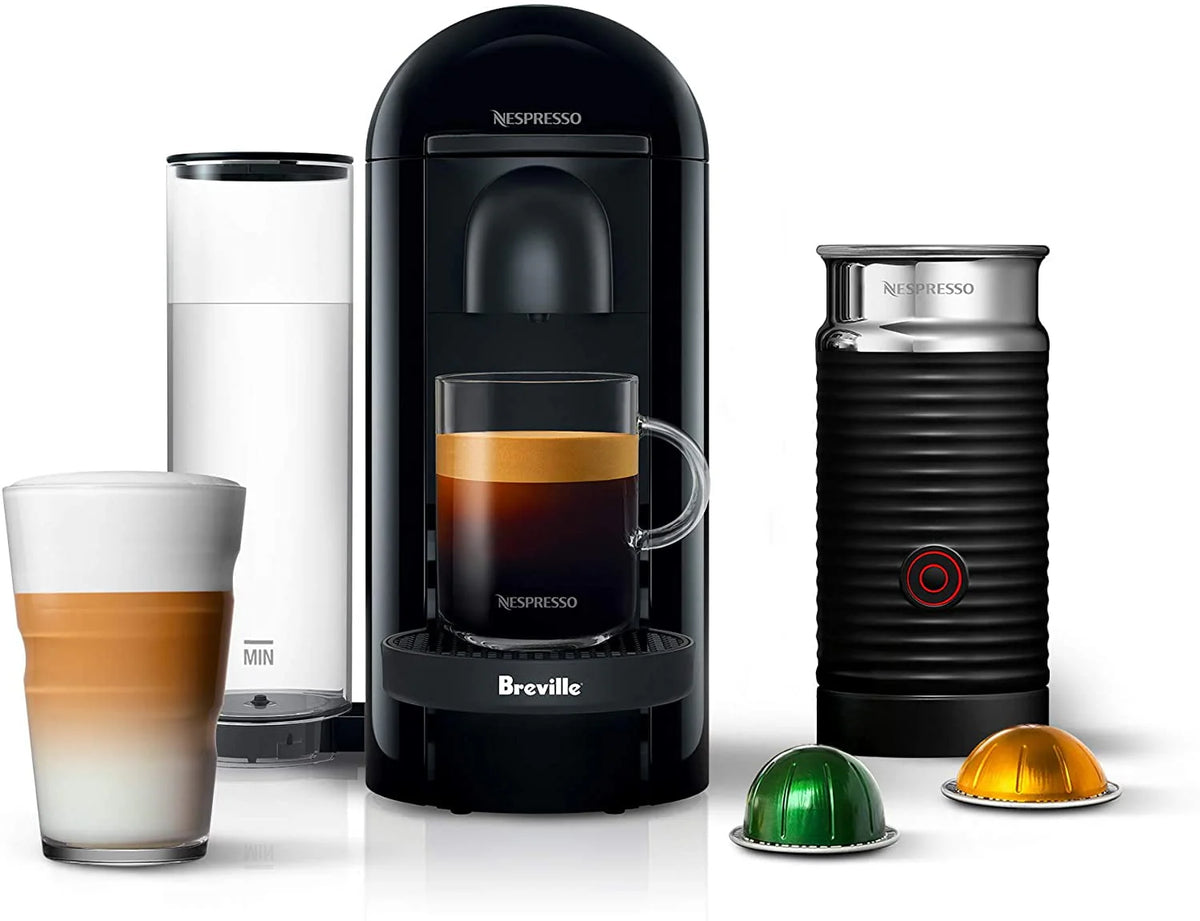 Ink Black Coffee and Espresso Machine with Milk Frother O713