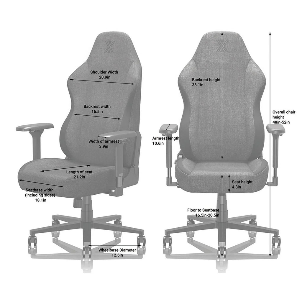 Black Ergonomic Gaming Chair with Lumbar Support X501798