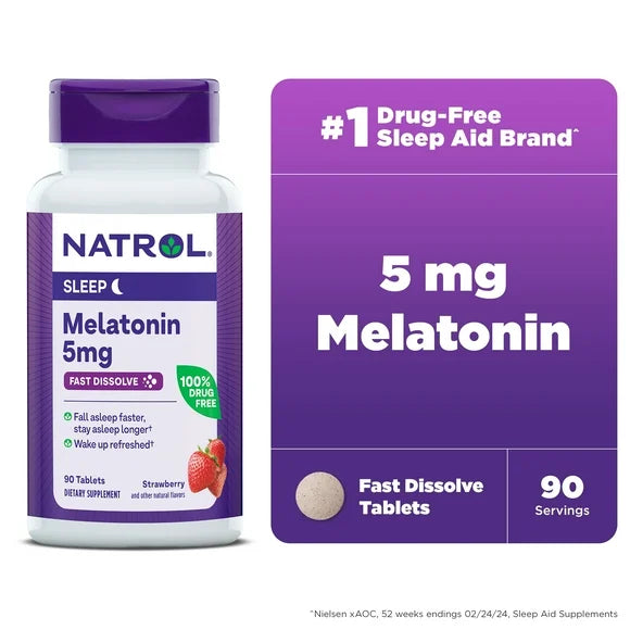 Extra Strength Melatonin Fast Dissolve Tablets 5mg 90 Count X94790