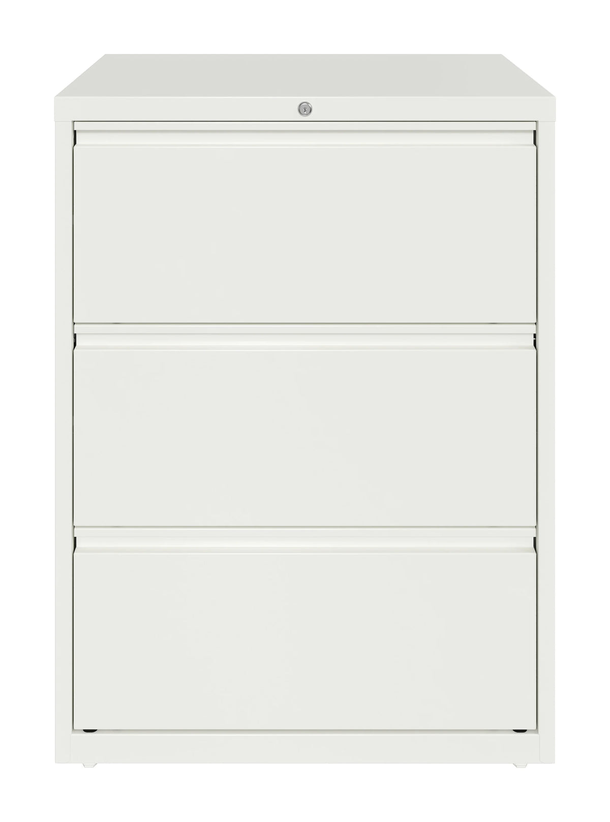 30 Inch Wide 3 Drawer Metal Lateral File Cabinet White B89506