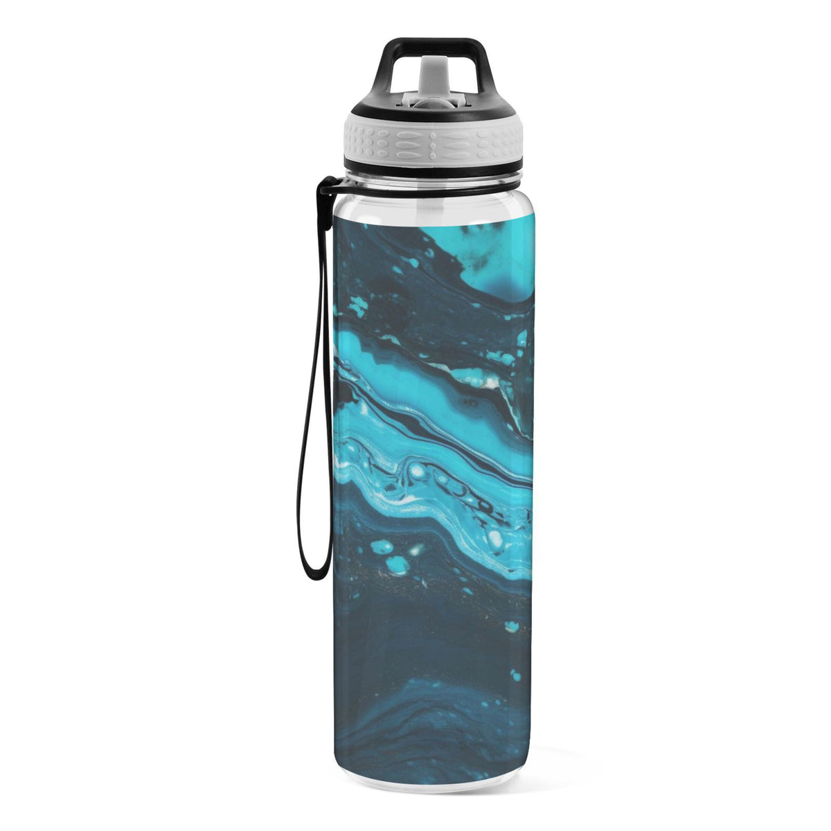 32oz Tritan Leakproof Clear Water Bottle with Straw R8997
