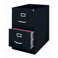 Black Metal 2-Drawer Legal-Size Vertical File Cabinet T16372