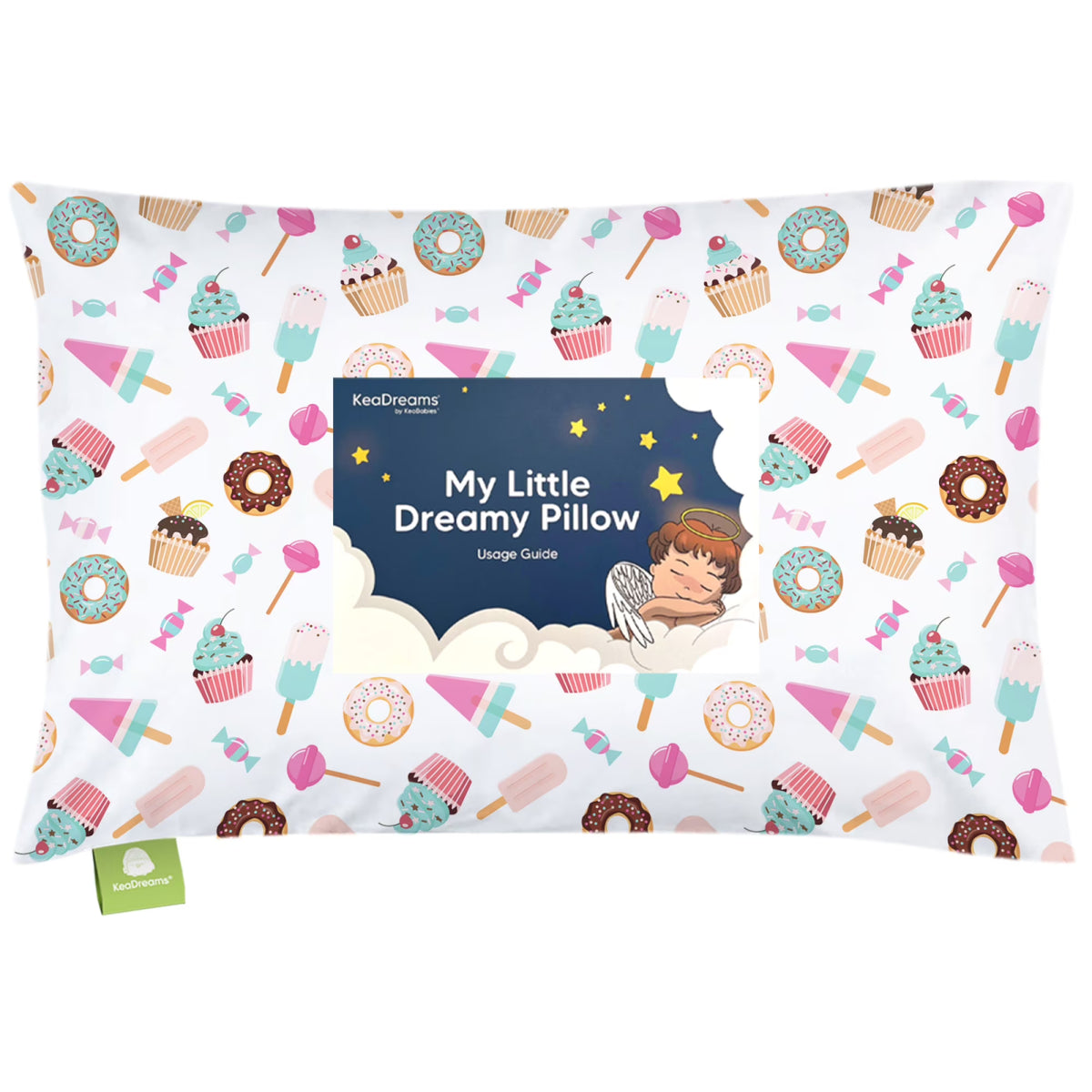 Toddler Pillow with Pillowcase, 13X18 Kids Travel Pillows L3829