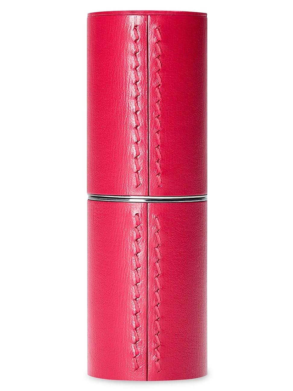 Fuchsia Refillable Leather Lipstick Case K327438