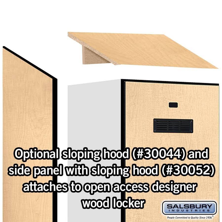 Maple Sloping Hood for Locker Y643