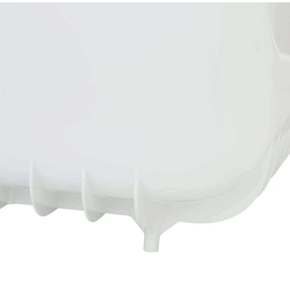 White 5 ft. Left Hand Drain Soaking Tub Z590